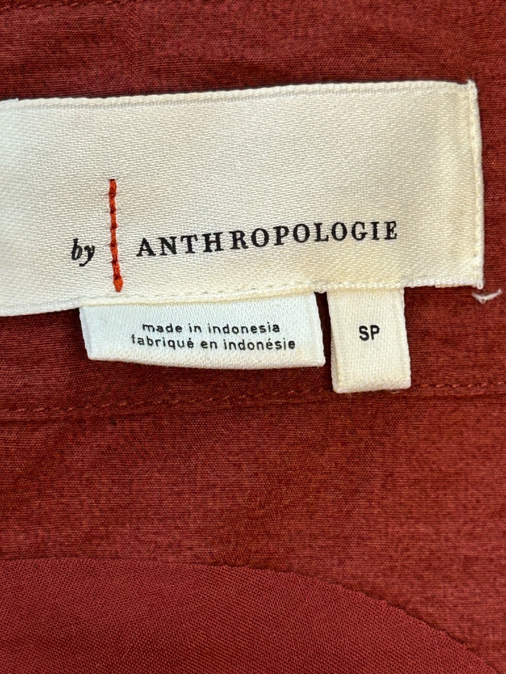 Anthropologie Polka Dot Midi Dress Small Burgundy White Sleeveless Ruffle Hem S - Picture 8 of 11